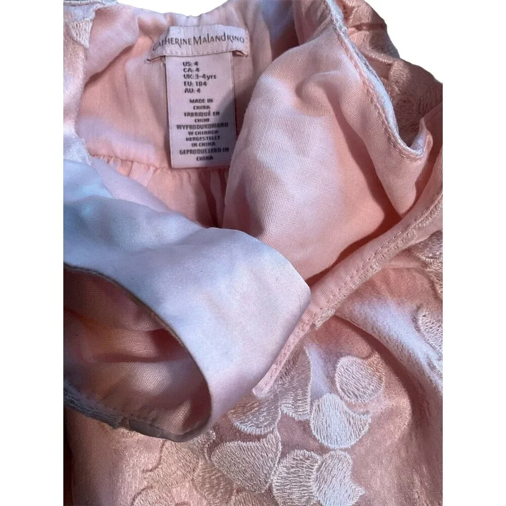 Catherine Malandrino Pink Girls Part Easter. Hristmas Lace‎ Dress 4T